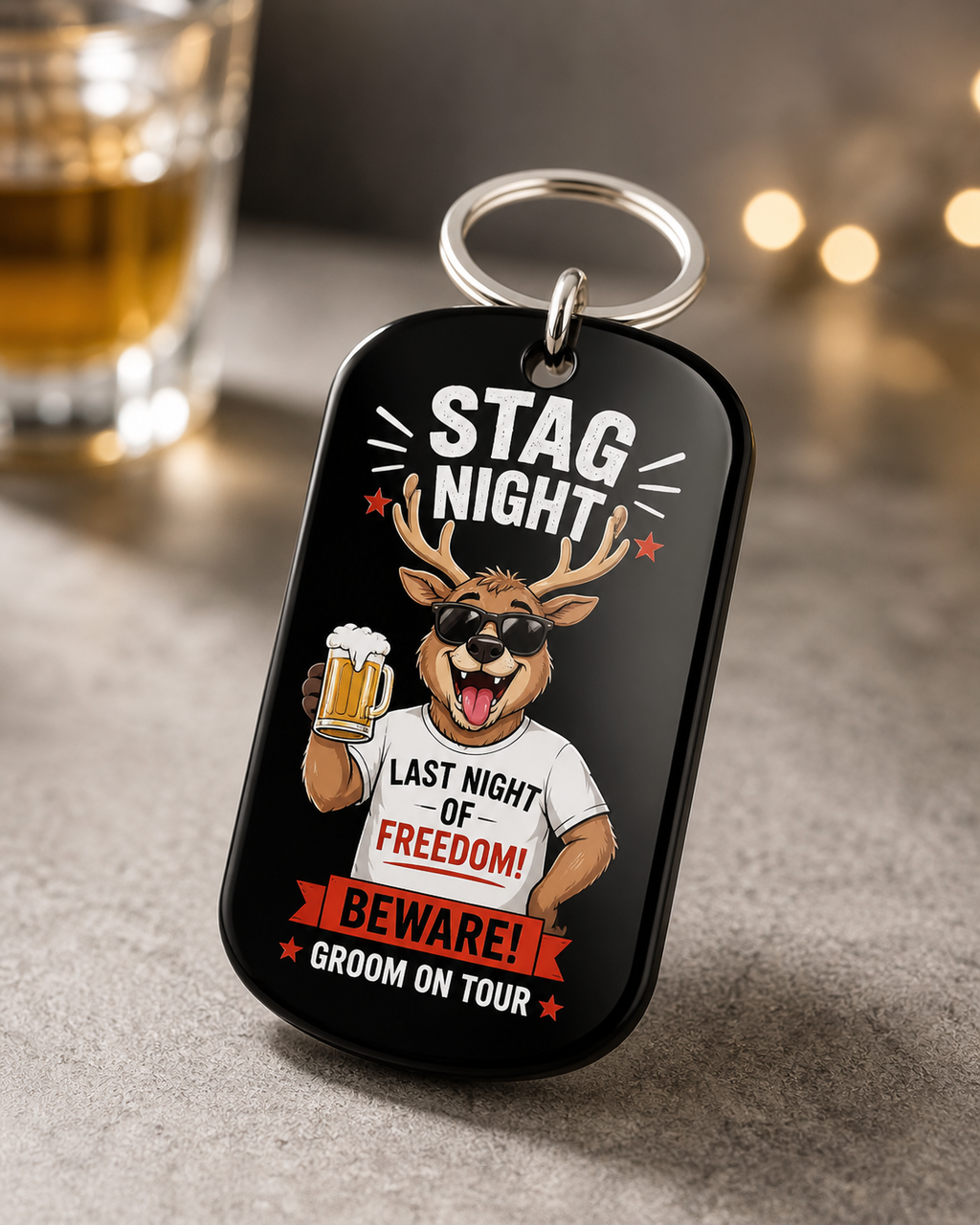 Full colour dog tag pendant