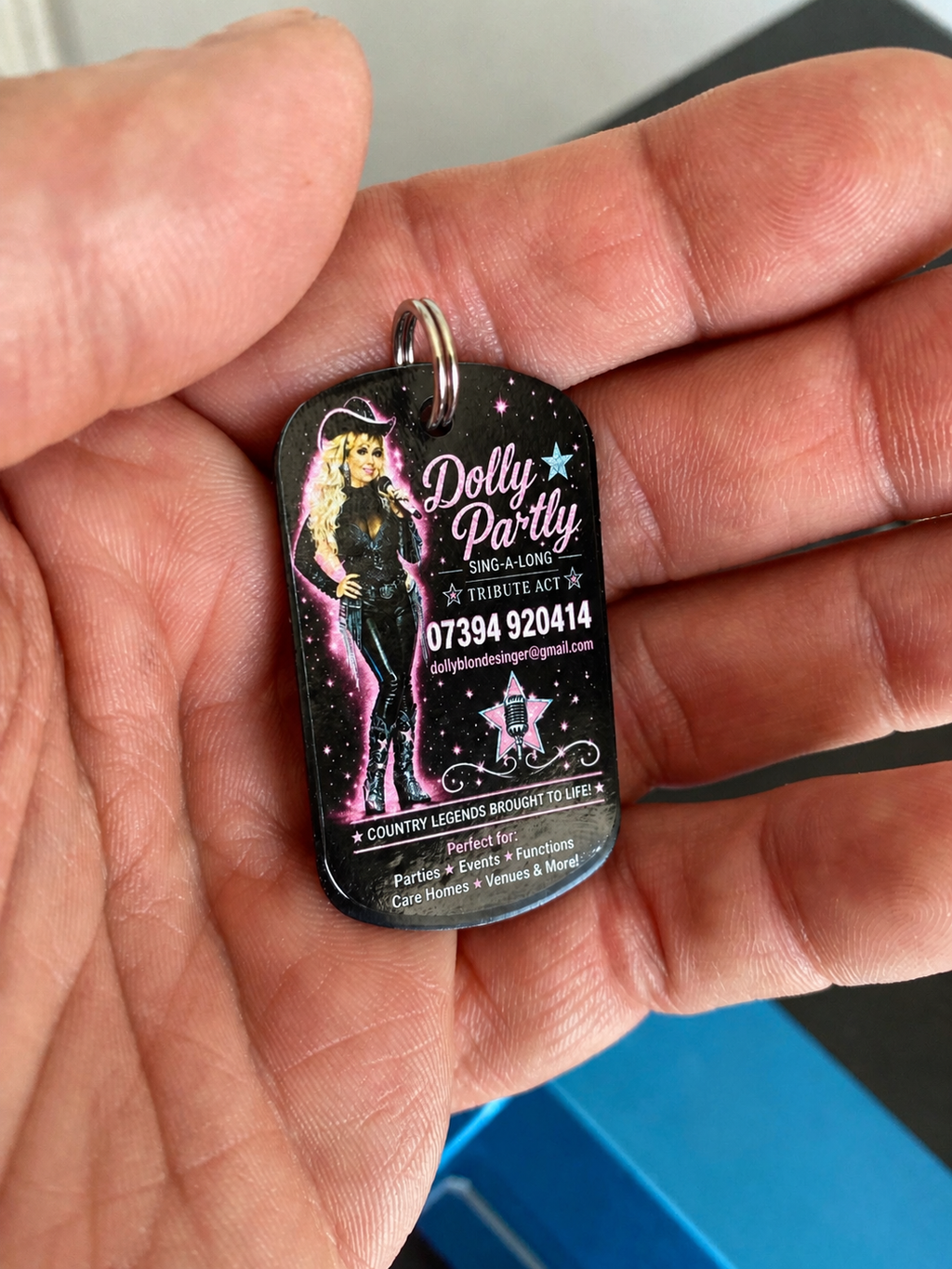 Full colour dog tag pendant