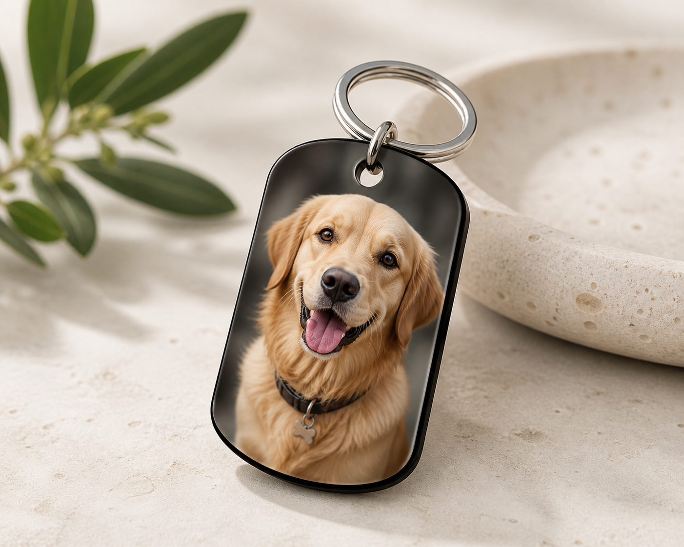 Full colour dog tag pendant